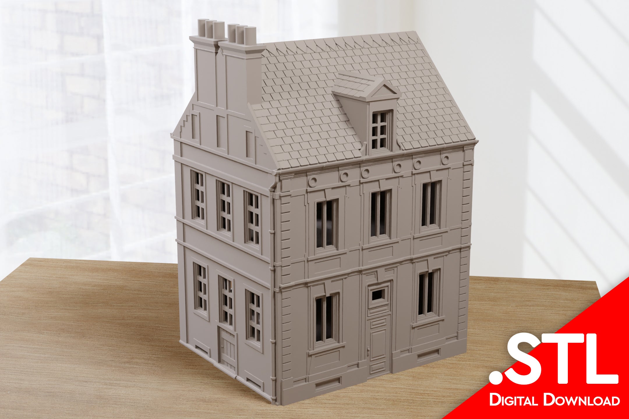 Normandy Row Cottage TS13 - Digital Download .STL Files for 3D Printin