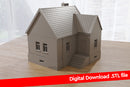 Polish Rural House SS-T1 (Polish Village V1) - Digital Download .STL Files for 3D Printing