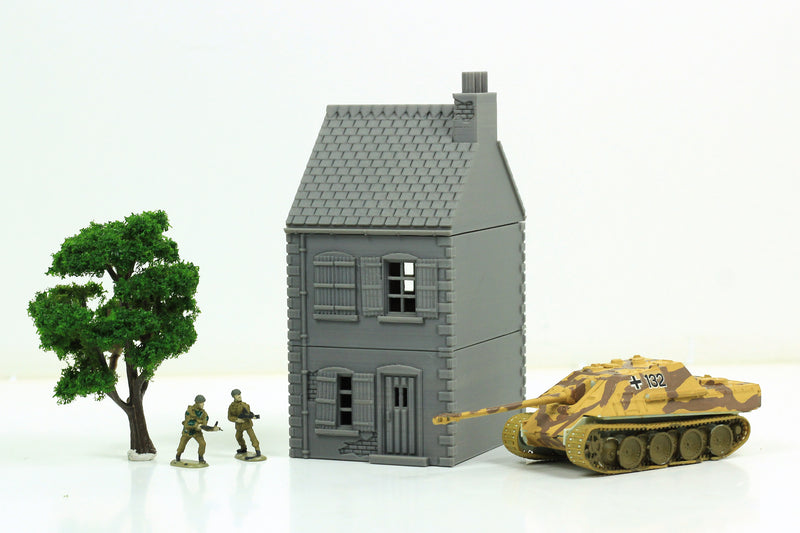 Small Normandy house added to the store. Printed and STL.