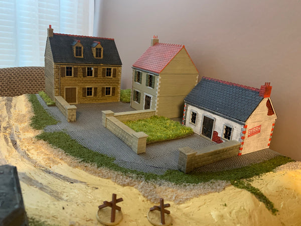 Normandy Houses painted by a client from France.