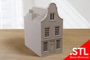 Dutch Canal Gable House - Delft 1 - Digital Download .STL file for 3D Printing
