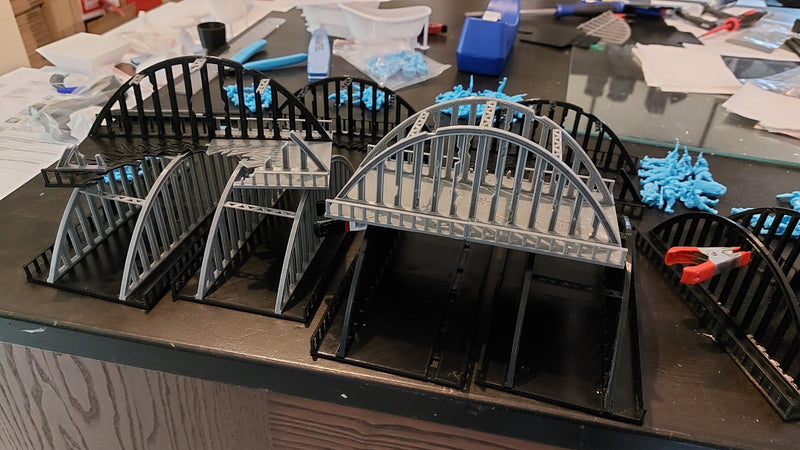 Arch Steel Bridge - Digital Download .STL Files for 3D Printing