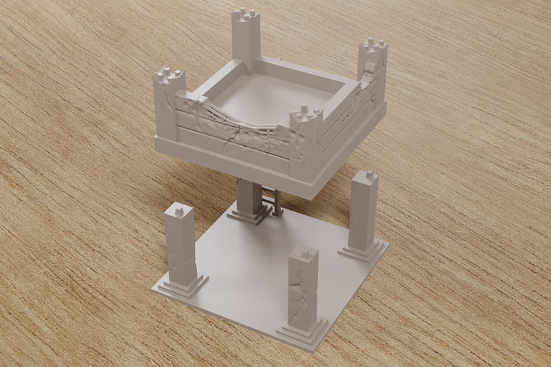 Abandoned Concrete Frame - Zona Alfa Wargaming Terrain - Digital Download .STL file for 3D Printing