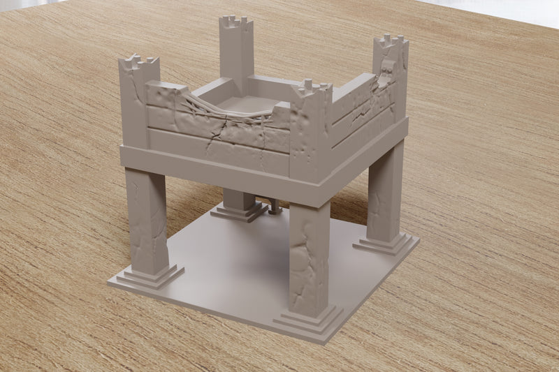 Abandoned Concrete Frame - Zona Alfa Wargaming Terrain - Digital Download .STL file for 3D Printing