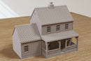 American Classic Suburban House with Garage DS2 - Digital Download .STL file for 3D Printing