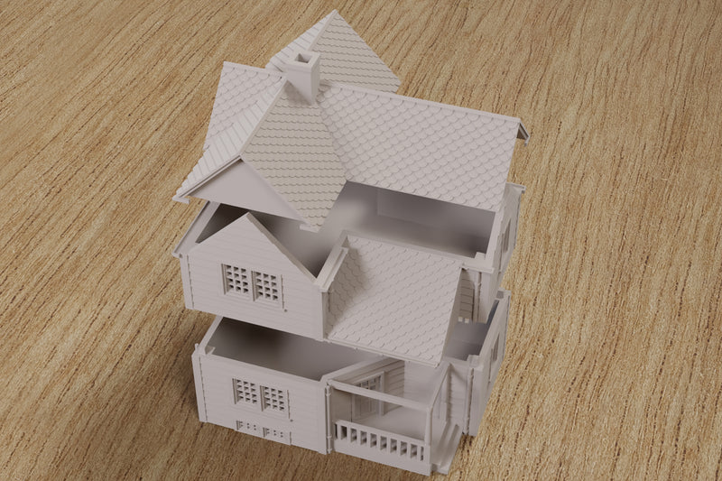 American Classic Suburban House DS3 - Digital Download .STL file for 3D Printing