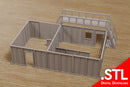 Shoothouse modulare CQB STL – Moderna struttura di addestramento tattico da 28 mm | Terreno di Wargaming | SWAT/Combattimento militare/urbano - Download digitale file .STL per la stampa 3D
