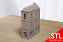 Caen Corner Building Type4 - Digital Download .STL Files for 3D Printing