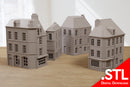 Cean Corner Buildings Set - Digital Download .STL Files for 3D Printing