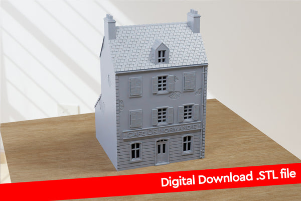 Cafe de Normandie - Digital Download .STL Files for 3D Printing
