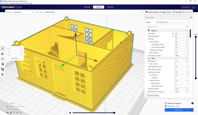 Dutch Village Hals Gevel DV HG T1 - Digital Download .STL Files for 3D Printing