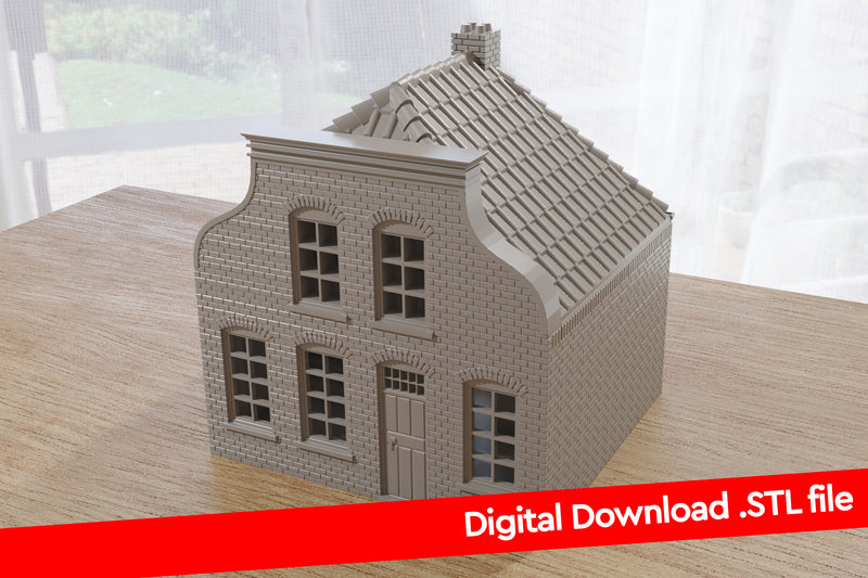 Dutch Village Hals Gevel DV HG T1 - Digital Download .STL Files for 3D Printing