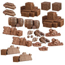 Terrain Crate: Dungeon Crates and Barrels – Fantasy Terrain Set (28mm–32mm)