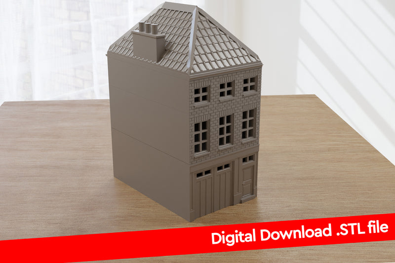 Arnhem Niederlande Historisches Gebäude DS T1 – Digitaler Download .STL-Dateien für den 3D-Druck