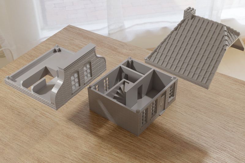 Dutch Village Hals Gevel DV HG T1 - Digital Download .STL Files for 3D Printing