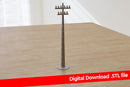 Poteau téléphonique euro-asiatique – Téléchargement numérique (fichiers STL) pour impression 3D