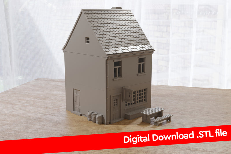 Deutsches Bierlokal - Digitaler Download .STL-Dateien für den 3D-Druck