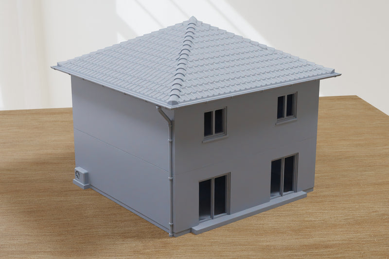 Deutsche moderne StadtVilla T1 - Digitaler Download .STL-Dateien für den 3D-Druck