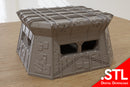 Bastion-9 Siege Pillbox – Defense Emplacement Terrain STL for Grimdark & Sci-Fi Wargames