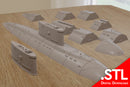 Kilo Class Inspired Submarine – Massive 28mm Modern Wargaming Terrain - Digital Download .STL file for 3D Printing