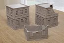Normandy Carentan - Bank Building – Intact, Damaged & Ruined Versions Wargaming Terrain - Digital Download .STL file for 3D Printing