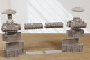 Grimdark Checkpoint-Tor & Wachtürme – Modulares Sci-Fi-Wargaming-Gelände - Digitaler Download .STL-Datei für den 3D-Druck