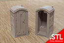 Modern Portable Toilet - Digital Download .STL Files for 3D Printing
