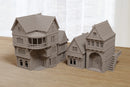 Medieval Night Life District Bundle – 4x Red Light Alley Buildings - Digital Download .STL Files for 3D Printing