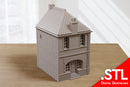 Normandy Row Cottage TS10 - Téléchargement numérique (fichiers .STL) pour impression 3D