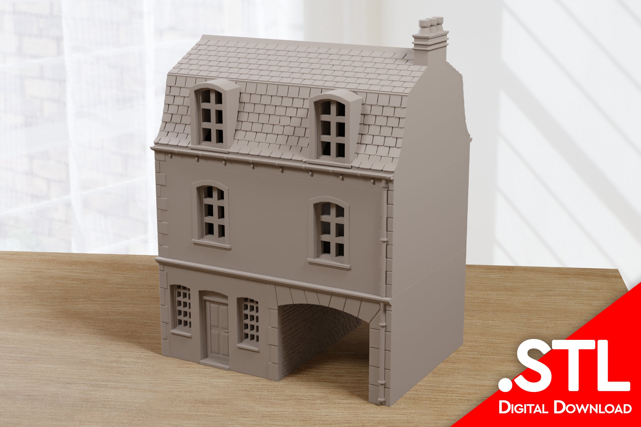 Normandy Row Cottage TS12 - Digital Download .STL Files for 3D Printin