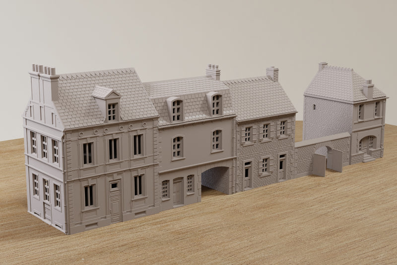 Normandy Volume 4 Row Houses - Digital Download .STL Files for 3D Printing (Copy)