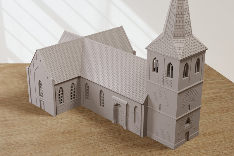 Oude Kerk Oosterbeek - Operation Market Garden Inspired - Digital Download .STL file for 3D Printing