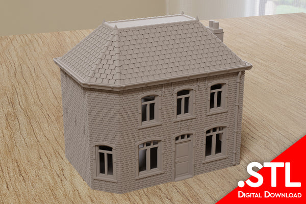 Ardennes Vielsalm Cottage – Battle of the Bulge - Digital Download .STL file for 3D Printing