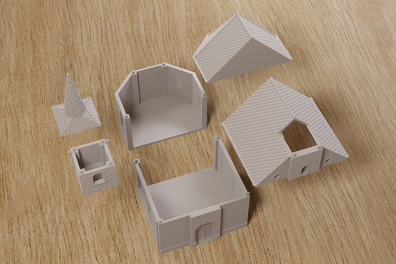 Ardennes Chapelle Sainte-Barbe – Battle of the Bulge - Digital Download .STL file for 3D Printing