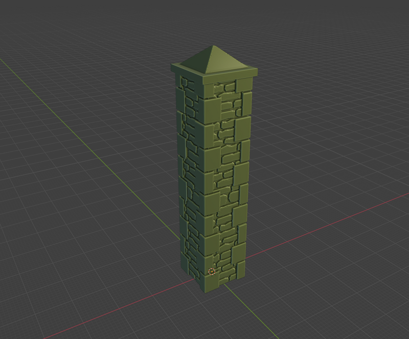 Normandy Stone Wall High - Digital Download .STL Files for 3D Printing