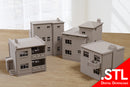Small Soviet Block Houses Vol.1 - Cold War - Stalker - Digital Download .STL Files for 3D Printing