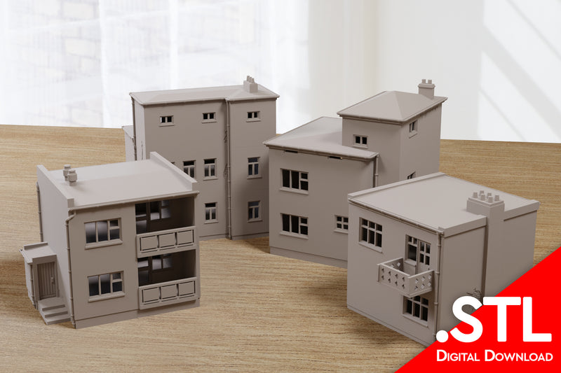 Small Soviet Block Houses Vol.1 - Cold War - Stalker - Digital Download .STL Files for 3D Printing