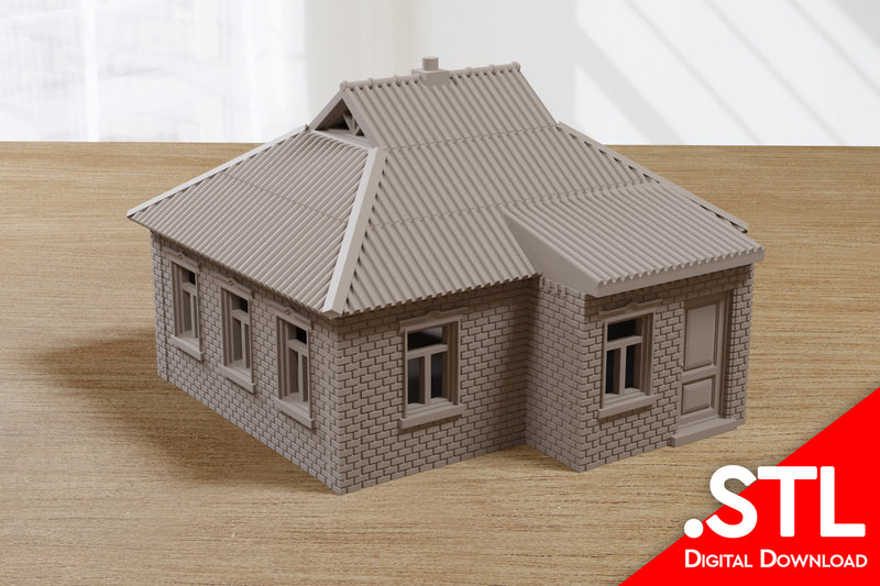 Ukrainian Surbuban / Village House USH_01 - Digital Download .STL Files for 3D Printing