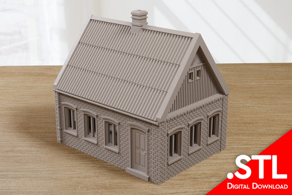 Ukrainian Surbuban / Village House USH_03 - Digital Download .STL Files for 3D Printing