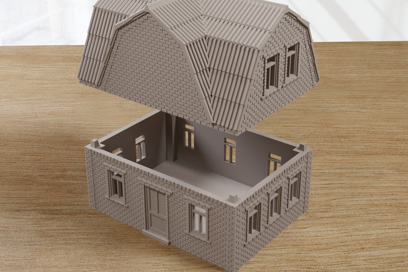 Ukrainian Surbuban / Village House USH_02 - Digital Download .STL Files for 3D Printing