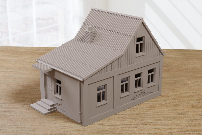 Ukrainian Surbuban / Village House USH_04 - Digital Download .STL Files for 3D Printing