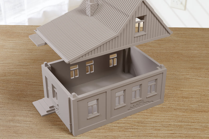 Ukrainian Surbuban / Village House USH_04 - Digital Download .STL Files for 3D Printing