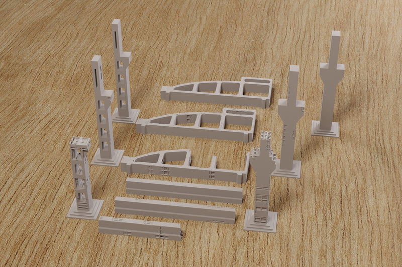 Large Hall Construction - Zona Alfa Wargaming Terrain - Digital Download .STL file for 3D Printing
