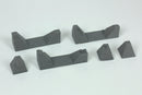 Dragontooth Concrete WW2 Obstacles Set - 28mm 3D Printed Tabletop Wargaming Terrain for games like Bolt Action and