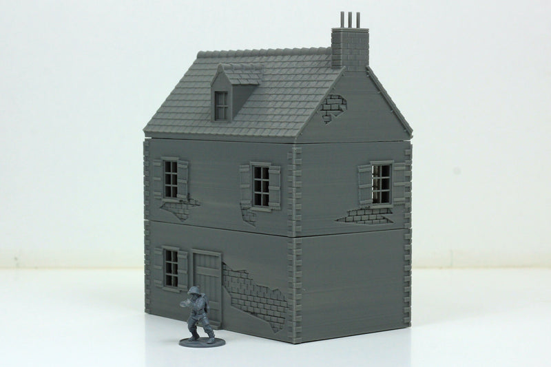 Normandy French Village Set (VOLUME 1) - Tabletop Wargaming WW2 Terrain | 15mm 20mm 28mm Miniature 3D Printed Model | Flames of War