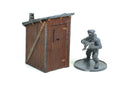 Rural Toilet - Tabletop Wargaming WW2 Terrain - 15mm - 20mm - 28mm - HO - Miniature 3D Printed Model