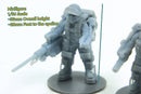 Exosuit Tactical Squad 28mm/32mm Five Minifigures - Modern Wargaming Miniature for Tabletop RPG