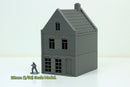Dutch Spout Facade House - Tabletop Wargaming WW2 Terrain | 15mm 20mm 28mm HO Miniature 3D Printed Model | Bolt Action