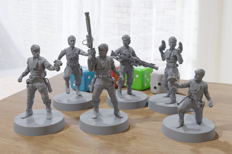 Rebel Pilots - Star Wars Legion 35mm Proxy Miniature for Tabletop RPG