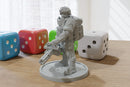 Minigun Soldier 28mm/32mm Minifigure - Modern Wargaming Miniature for Tabletop RPG